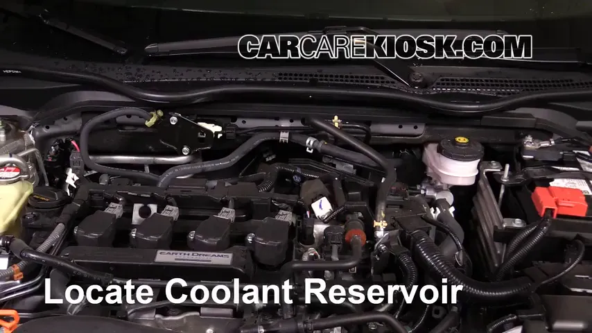 2018 Honda Civic LX 2.0L 4 Cyl. Hatchback Coolant (Antifreeze) Add Coolant